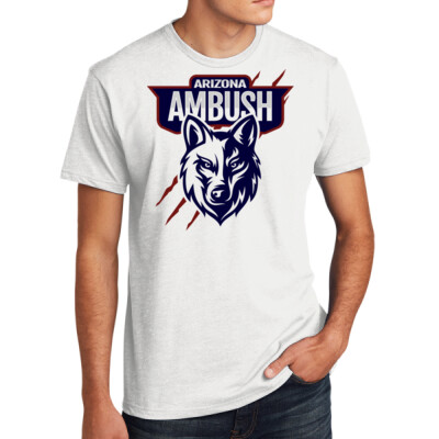 Adult 60/40 Blend White T-shirt  Thumbnail